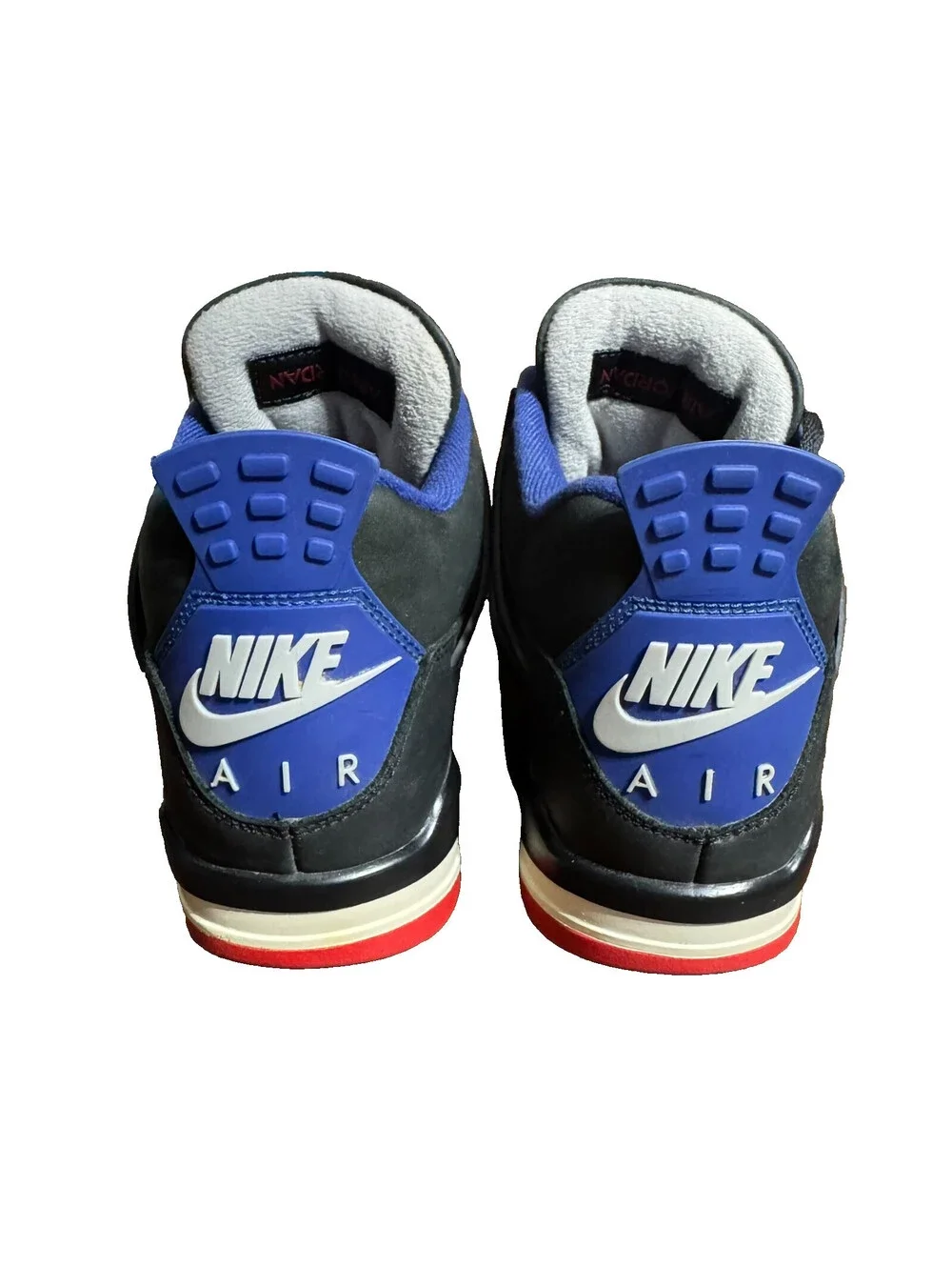 Nike Air Jordan 4 Retro Rare Air Black Blue Red Sneakers FV5029 Size 7.5